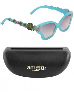 Love Shape With Butterfly Design Sunglass For Girls