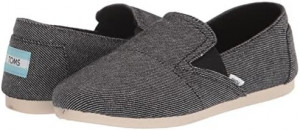 Redondo Loafer Flat Black Chambray Dot , Size 7.5 Medium Us